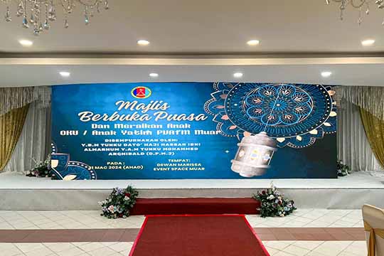 Rental Indoor LED Screen for Majlis Berbuka Puasa Bersama Persatuan Veteren Angkatan Tentera Malaysia at Marissa Grand Event Space