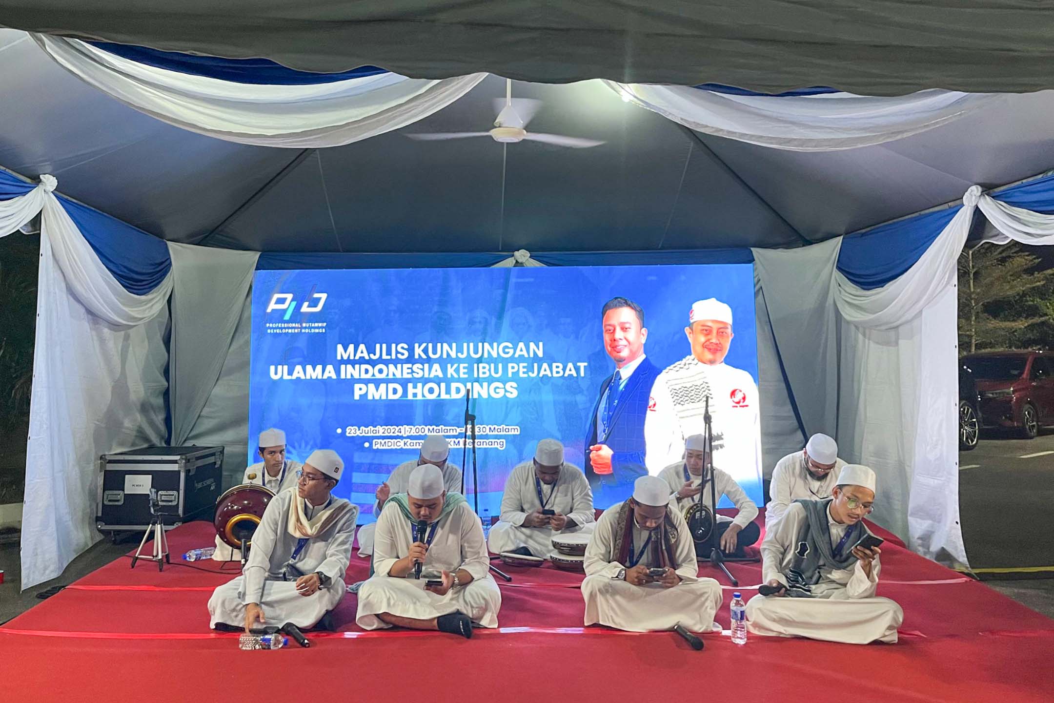 Rental Indoor LED Screen for PMD Holdings for the Majlis Kunjungan Ulama Indonesia ke Ibu Pejabat PMD Holdings at Pusat Latihan Kemasyarakatan Beranang (PULAKEM), Beranang