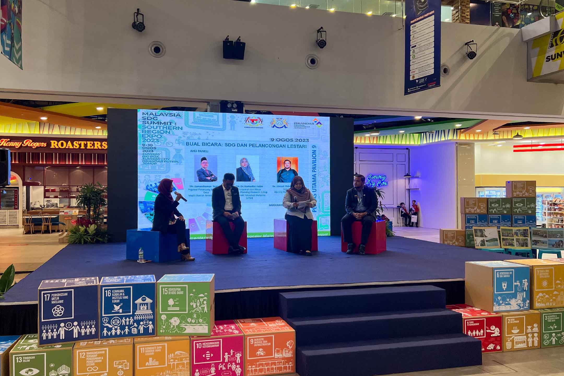 Rental Indoor LED Screen for Malaysia SDG Summit: Southern Region Expo 2023 at Sunway Big Box, Sunway City Iskandar Puteri, Johor