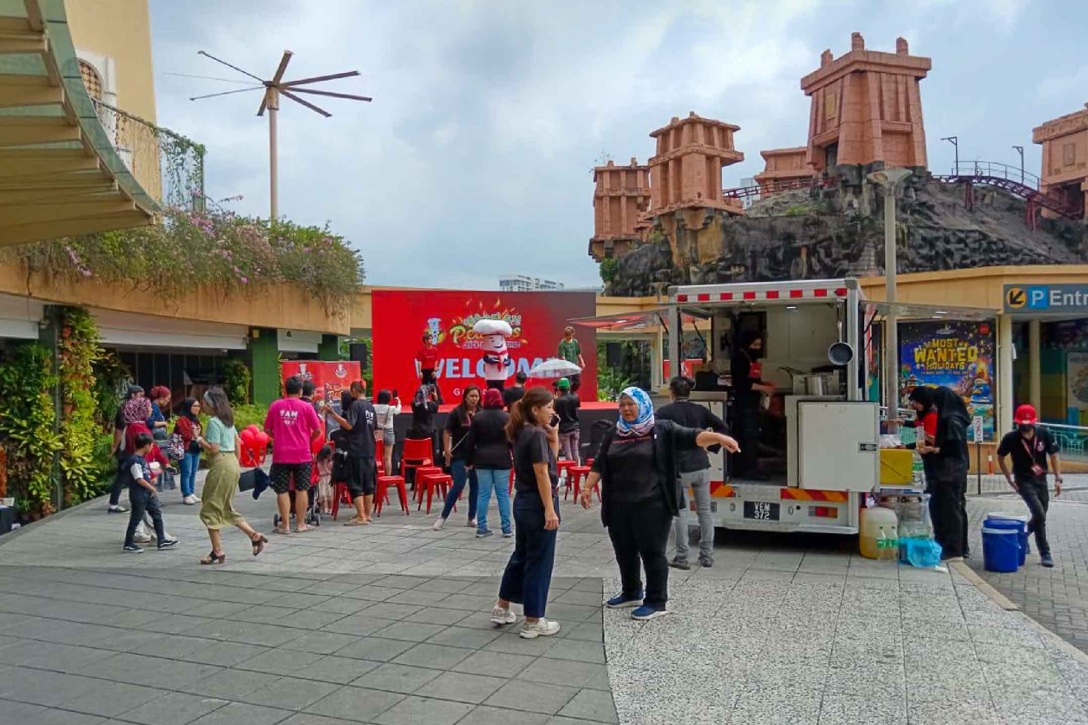 Rental Indoor LED Screen for MyeonDong Topokki PEDASSS Chick-Yun Challenge at Sunway Pyramid