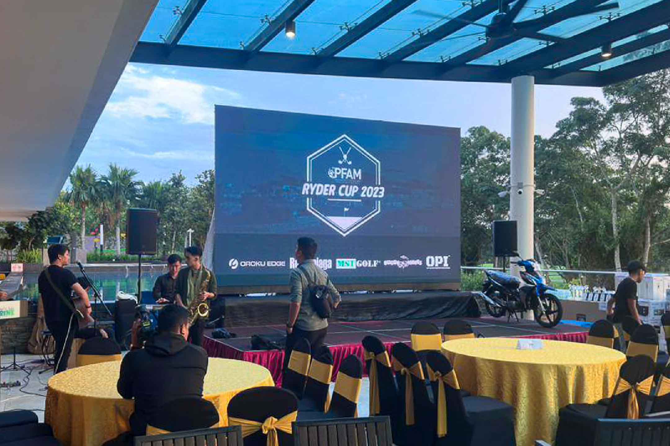 Rental Indoor LED Screen for PFAM Ryder Cup 2023 at Amverton Cove Golf & Island Resort