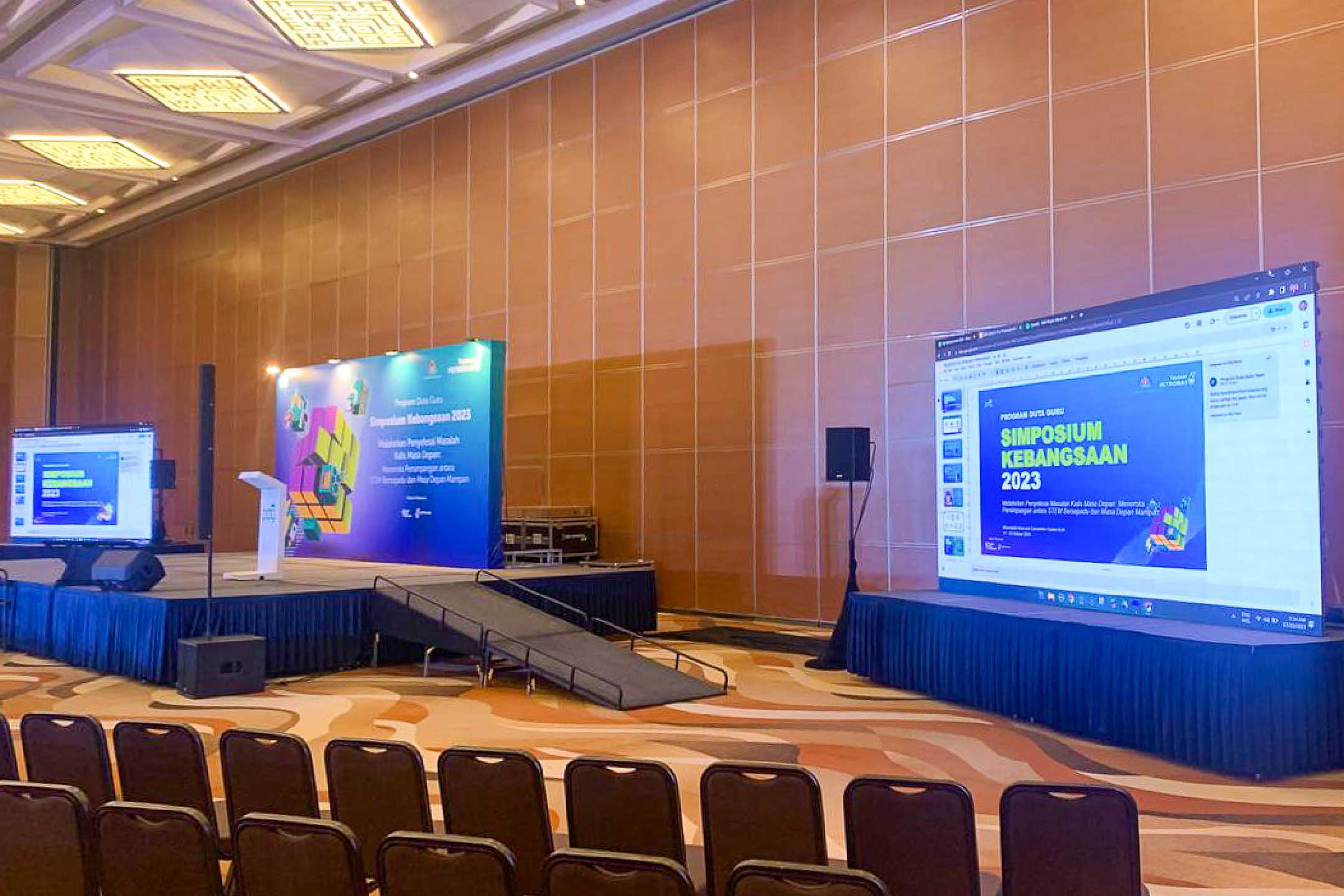 Rental Indoor LED Screen for Program Duta Guru (PDG) National Symposium 2023 at Movenpick Hotel And Convention Centre KLIA, Sepang