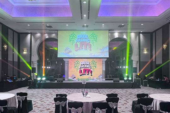 Rental Sound System, Karaoke Set, Lighting for Raya Open House, Enzee Intergrated at Sheraton Imperial Kuala Lumpur Hotel