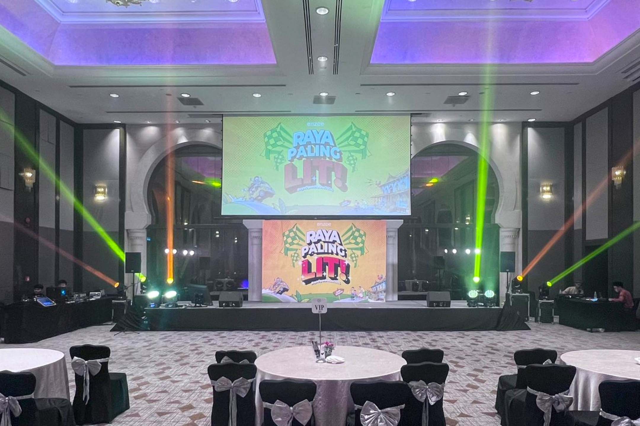 Rental Sound System, Karaoke Set, Lighting for Raya Open House, Enzee Intergrated at Sheraton Imperial Kuala Lumpur Hotel