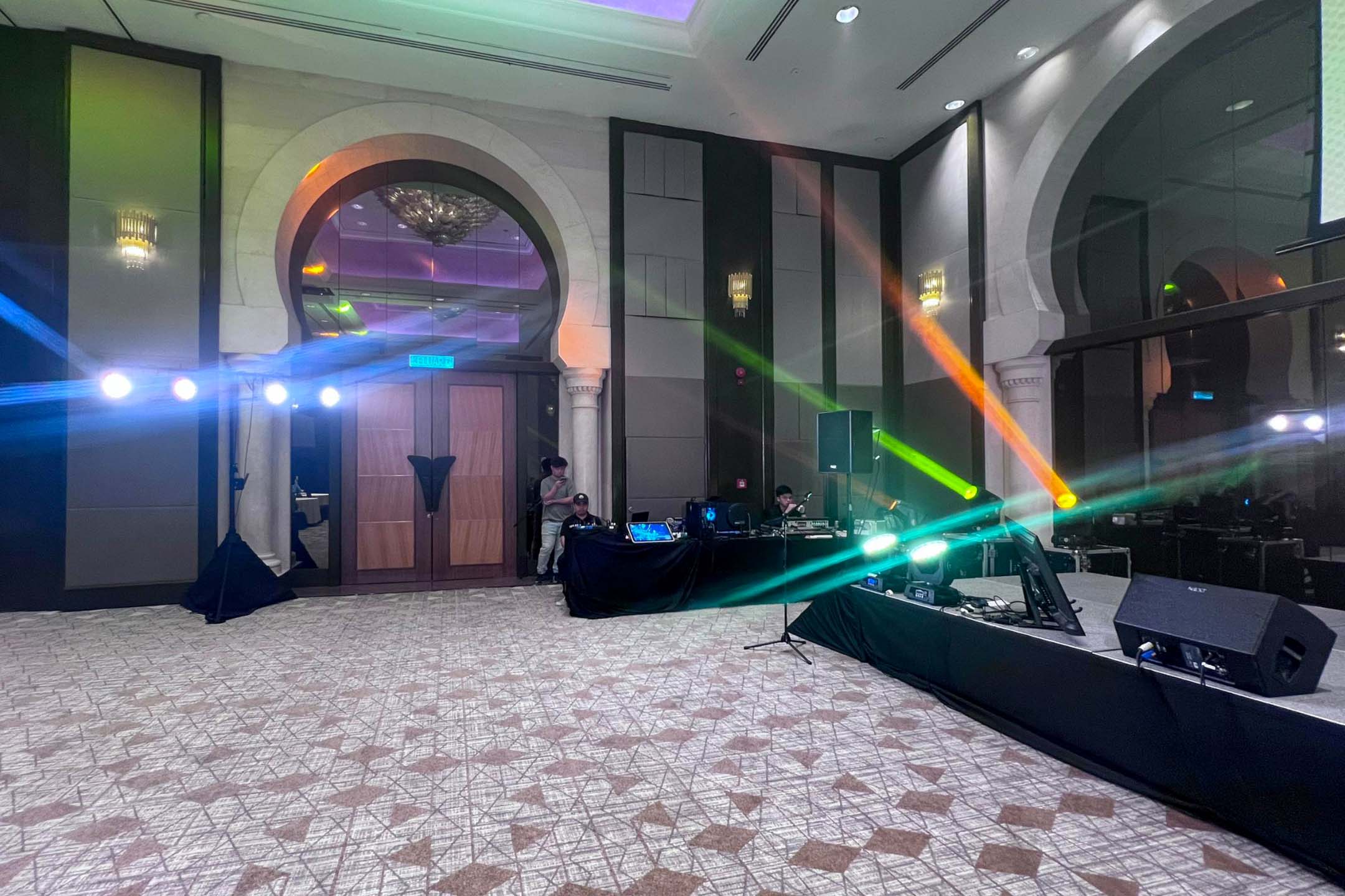 Rental Sound System, Karaoke Set, Lighting for Raya Open House, Enzee Intergrated at Sheraton Imperial Kuala Lumpur Hotel