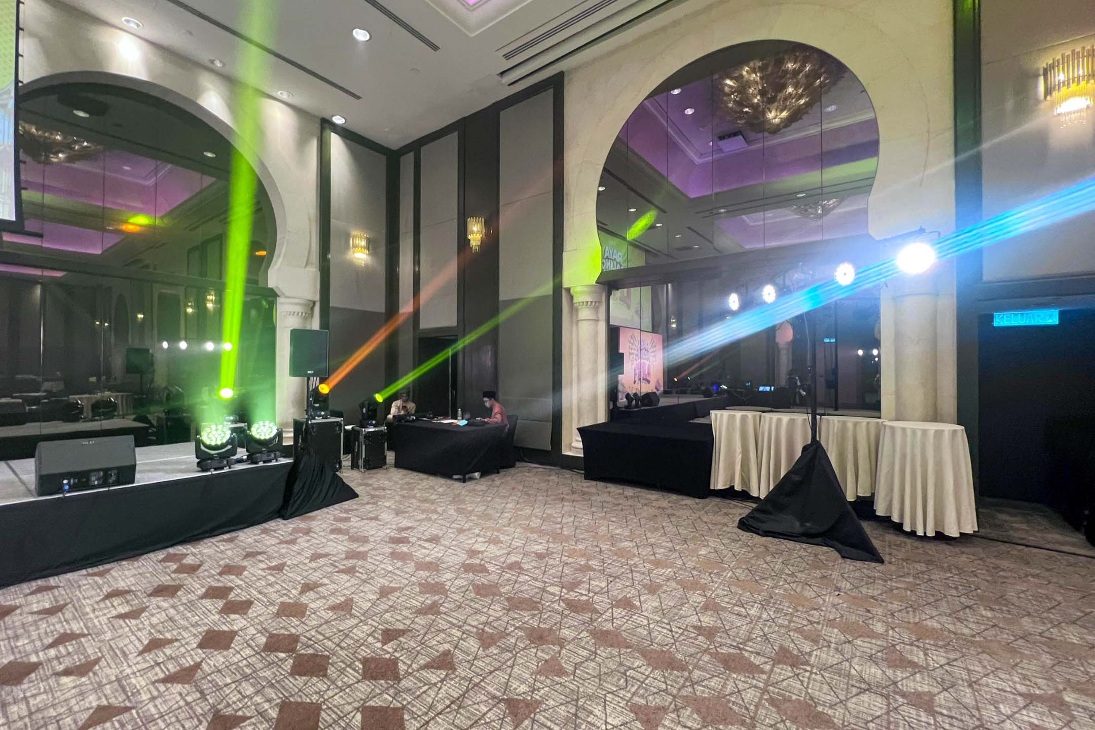 Rental Sound System, Karaoke Set, Lighting for Raya Open House, Enzee Intergrated at Sheraton Imperial Kuala Lumpur Hotel