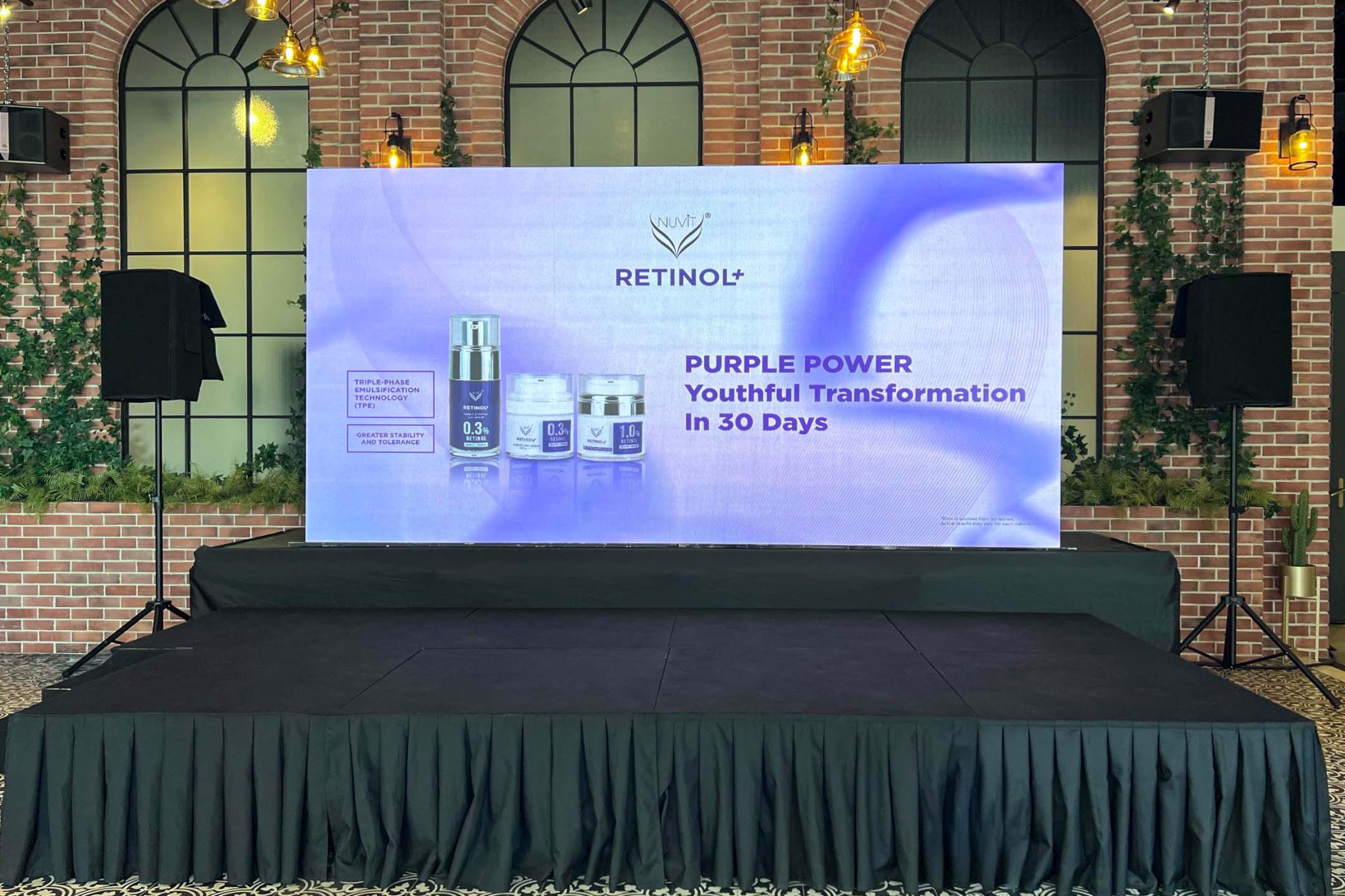 Rental Indoor LED Screen for Retinol+ Launching Event at Colony Star Boulevard KLCC