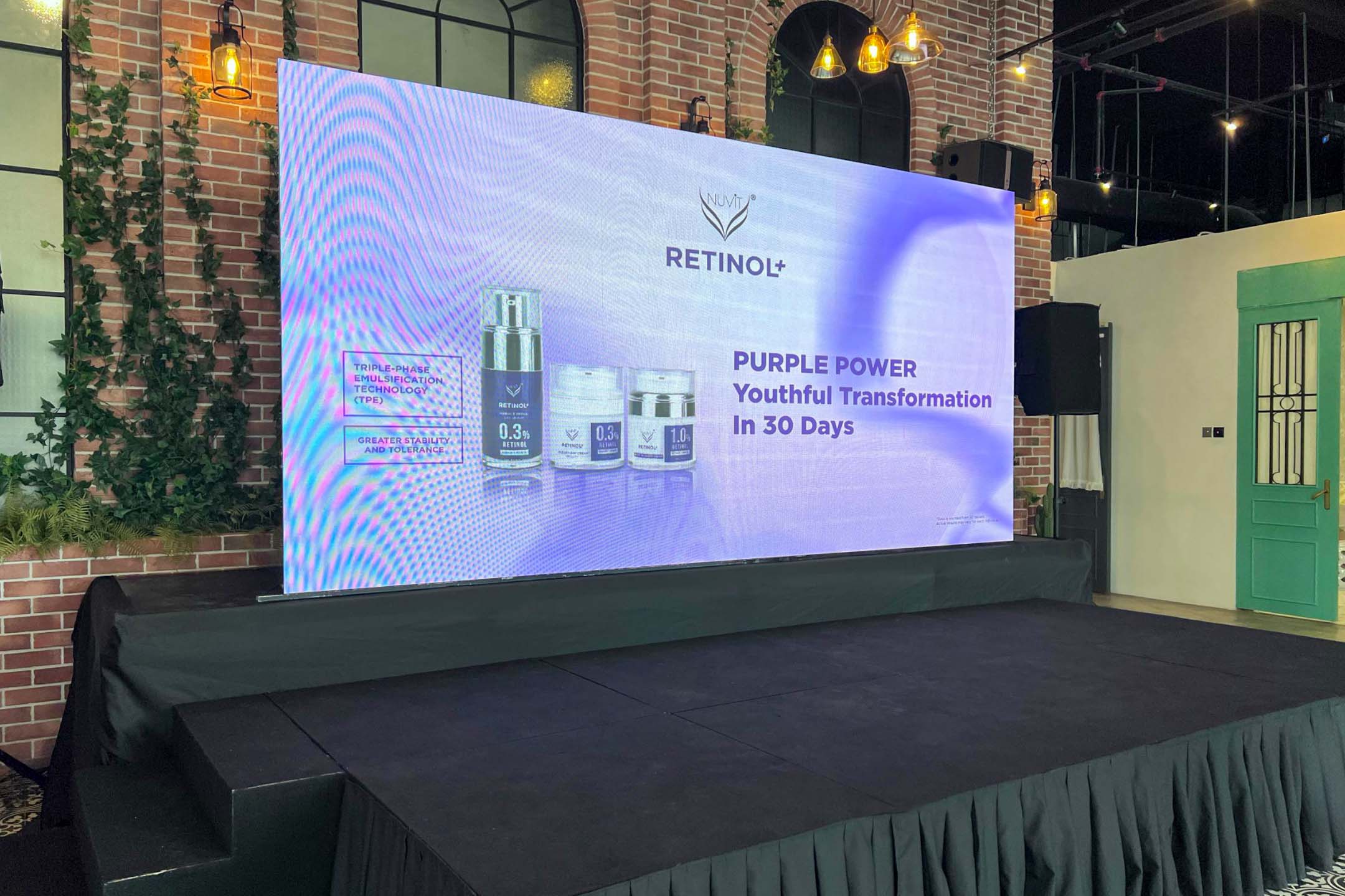 Rental Indoor LED Screen for Retinol+ Launching Event at Colony Star Boulevard KLCC