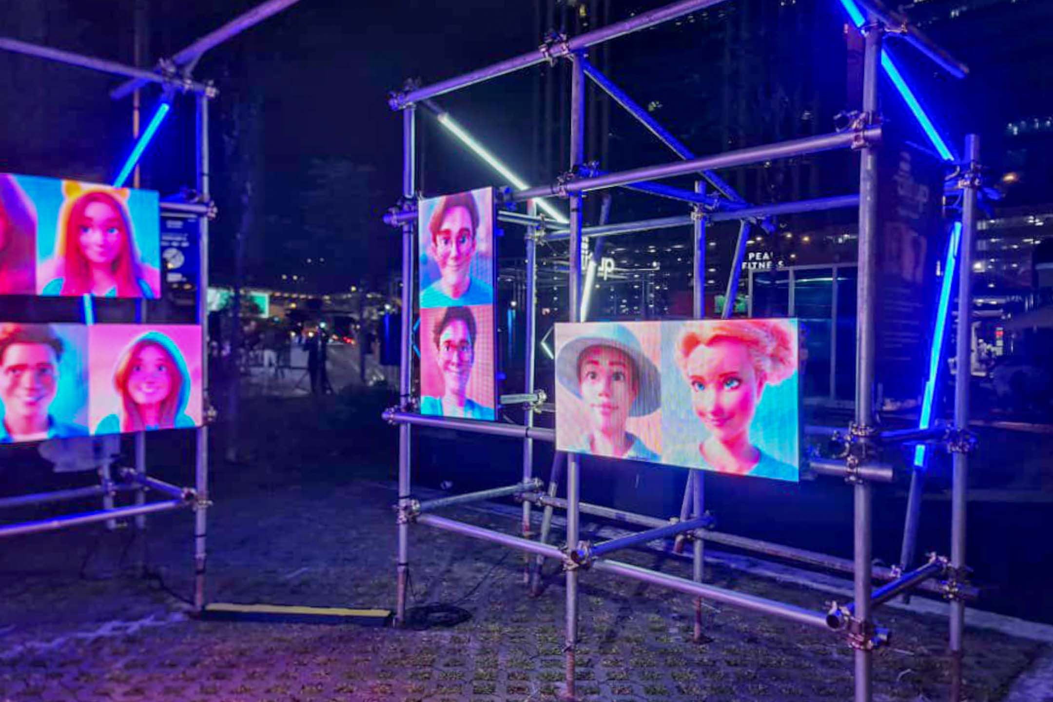 Rental Outdoor LED Screen for Samsung Malaysia for the Samsung Flip It Up with Galaxy Z Flip6 and Z Fold6 at Urban Skate Plaza, MRT Ampang Park