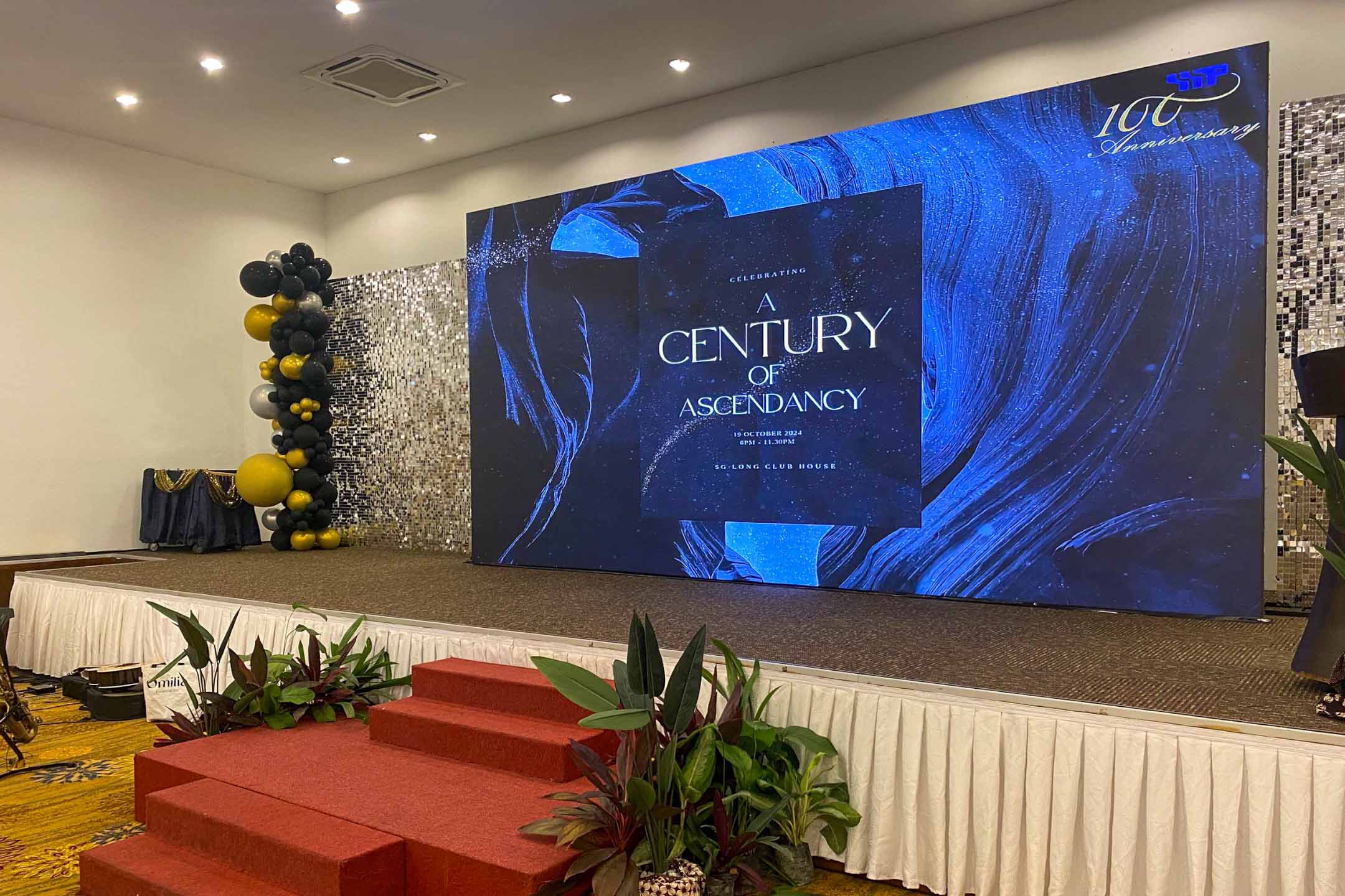 Rental Indoor LED Screen for Sepakat Setia Perunding Sdn Bhd for the event A Century of Ascendancy (100th Year Anniversary Annual Dinner) at Sungai Long Golf & Country Club