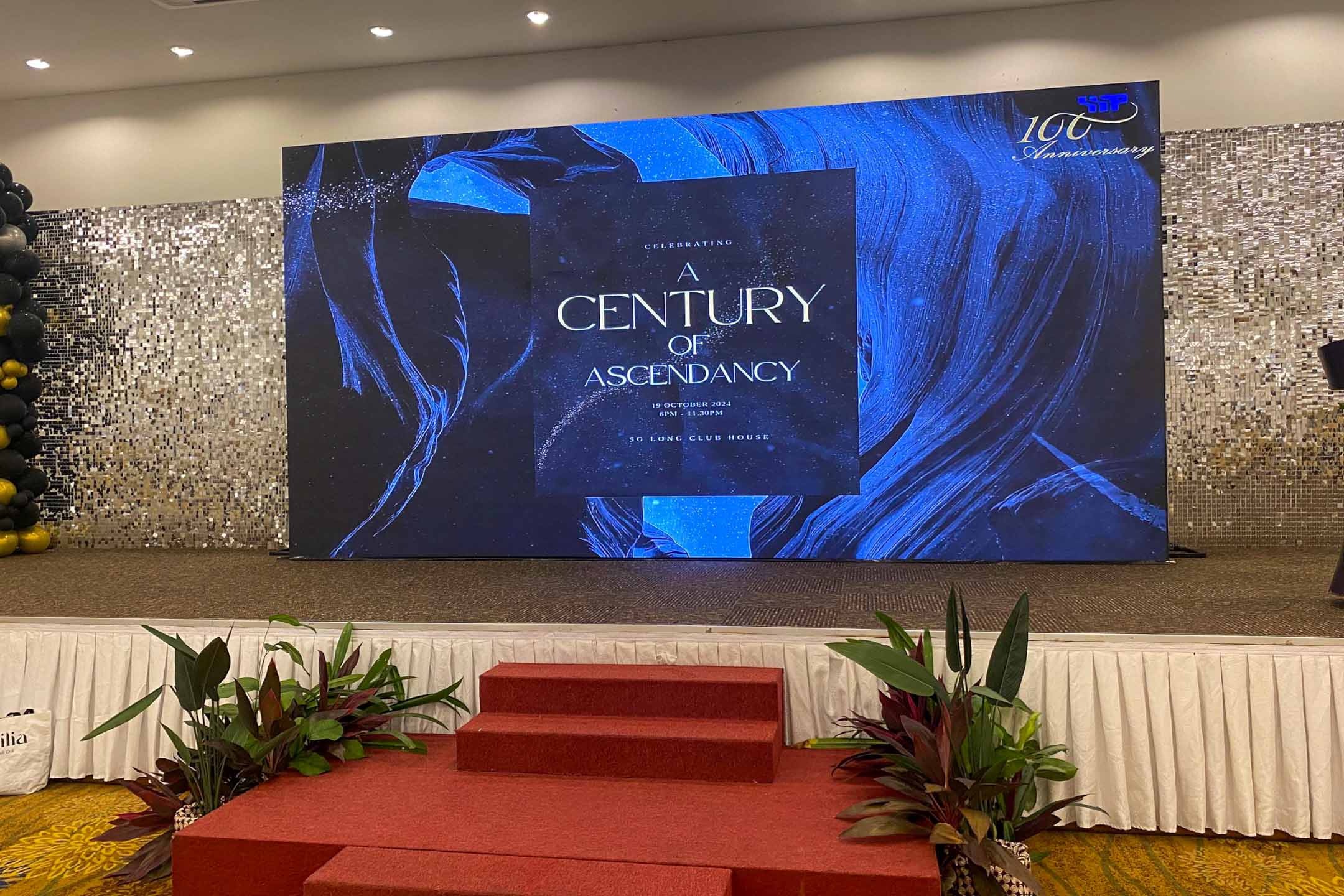 Rental Indoor LED Screen for Sepakat Setia Perunding Sdn Bhd for the event A Century of Ascendancy (100th Year Anniversary Annual Dinner) at Sungai Long Golf & Country Club