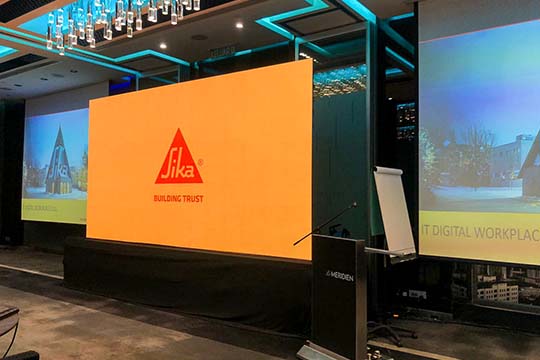 Rental Indoor LED Screen for Regional Meeting's Sika Asia Pacific Services Sdn Bhd at Le Méridien Kuala Lumpur