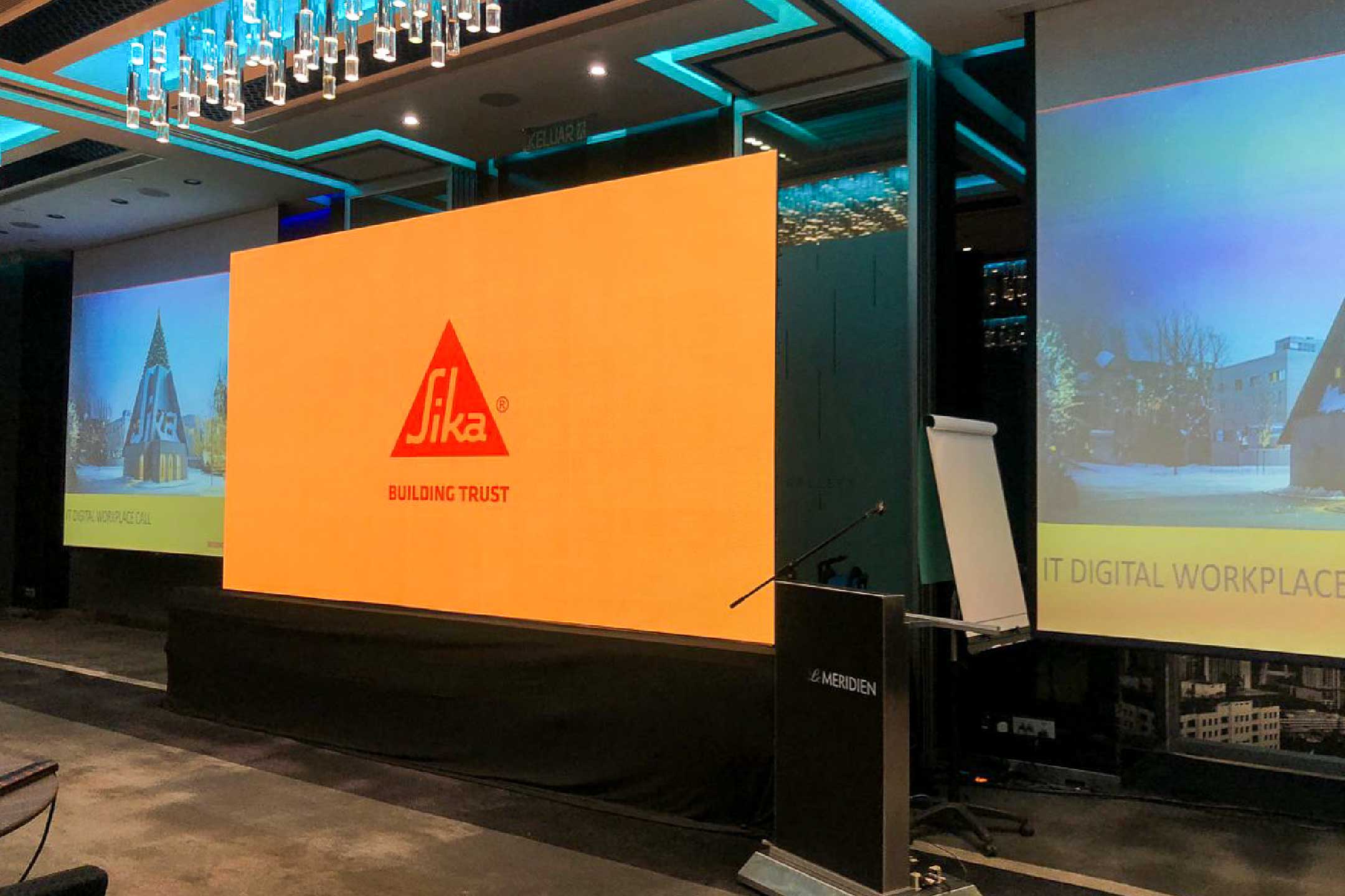 Rental Indoor LED Screen for Regional Meeting's Sika Asia Pacific Services Sdn Bhd at Le Méridien Kuala Lumpur