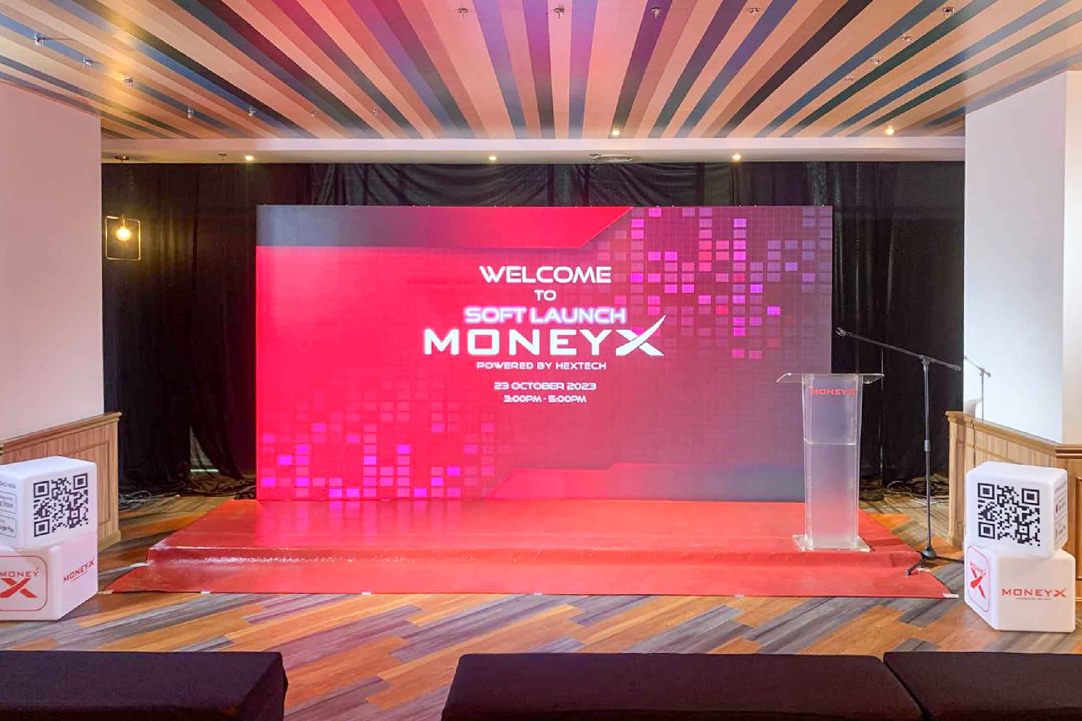 Rental Indoor LED Screen for Soft Launch MoneyX at Vertical Corporate Tower, Kuala Lumpur