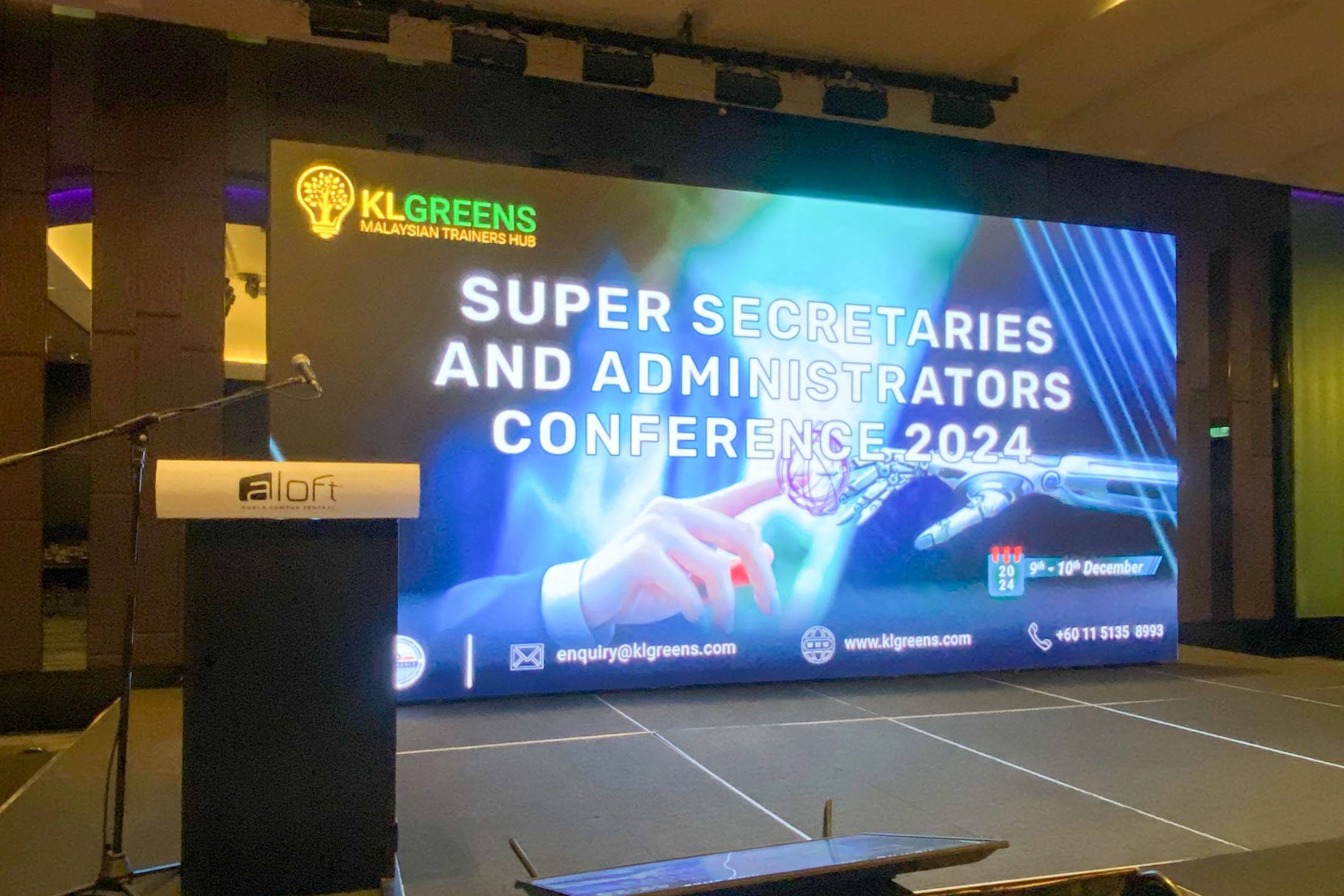 Rental Indoor LED Screen for KLGreens Sdn Bhd