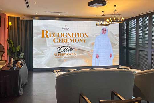 Rental Indoor LED Screen to Skyhill Clinic Sdn Bhd for Superwomen Hormone Wellness Recognition Ceremony at Colony - Eco City