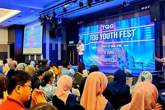 Rental Indoor LED Screen for TQG Sdn Bhd at TQG Youth Fest, Espira Kinrara, Puchong