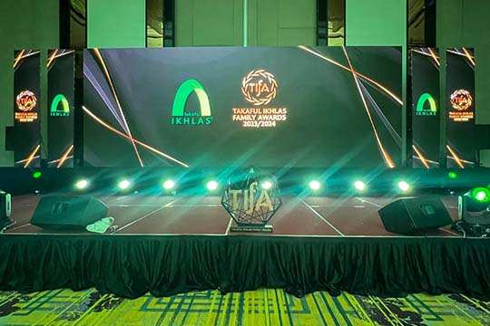 Rental Indoor LED Screen for the event Takaful Ikhlas Family Awards (TIFA) 2023/2024 at Le Méridien Putrajaya