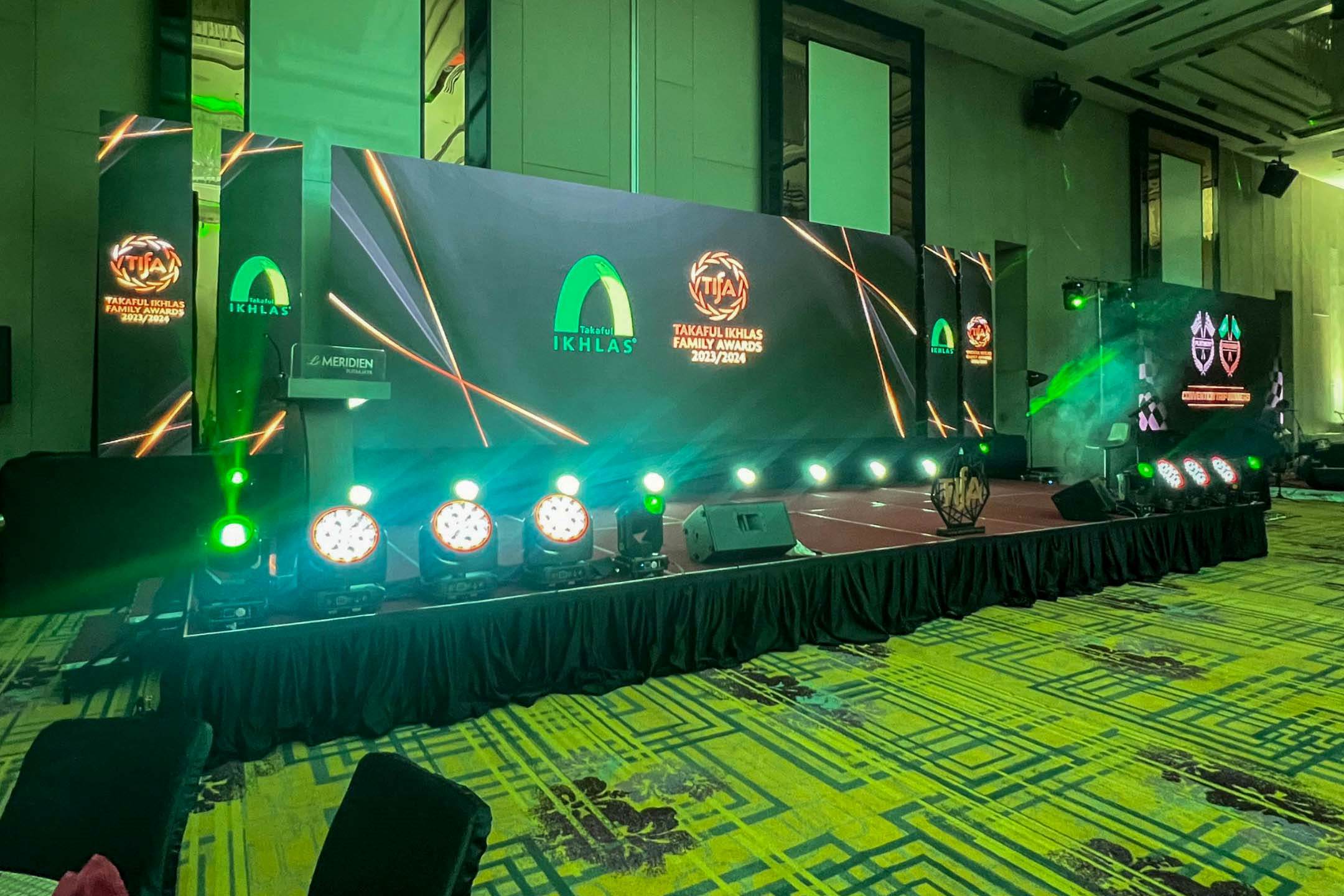 Rental Indoor LED Screen for the event Takaful Ikhlas Family Awards (TIFA) 2023/2024 at Le Méridien Putrajaya