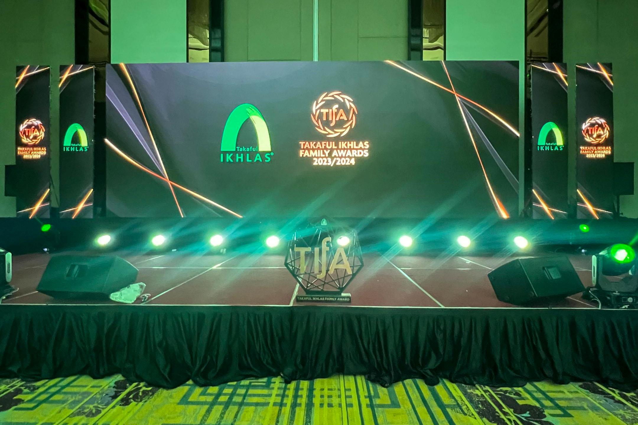 Rental Indoor LED Screen for the event Takaful Ikhlas Family Awards (TIFA) 2023/2024 at Le Méridien Putrajaya