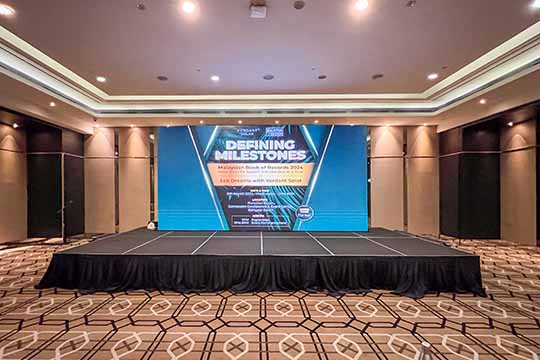 Rental Indoor LED Screen for Malaysia Book of Records 2024 X Eco Dreams with Verdant Solar at Connexion Conference & Event Centre - CCEC