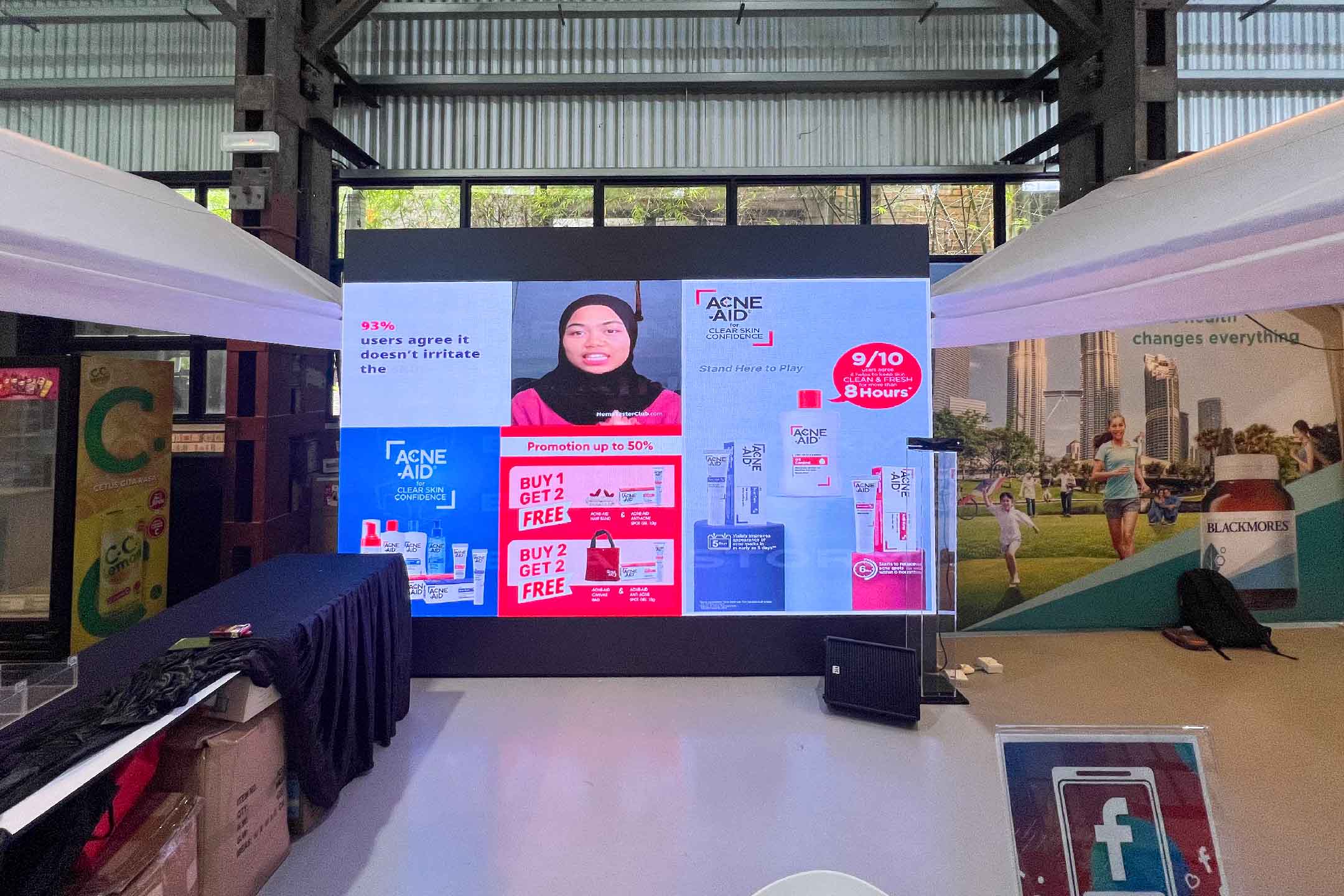 Rental Indoor LED Screen for Watsons Get Active Carnival 2023 at Sentul Depot