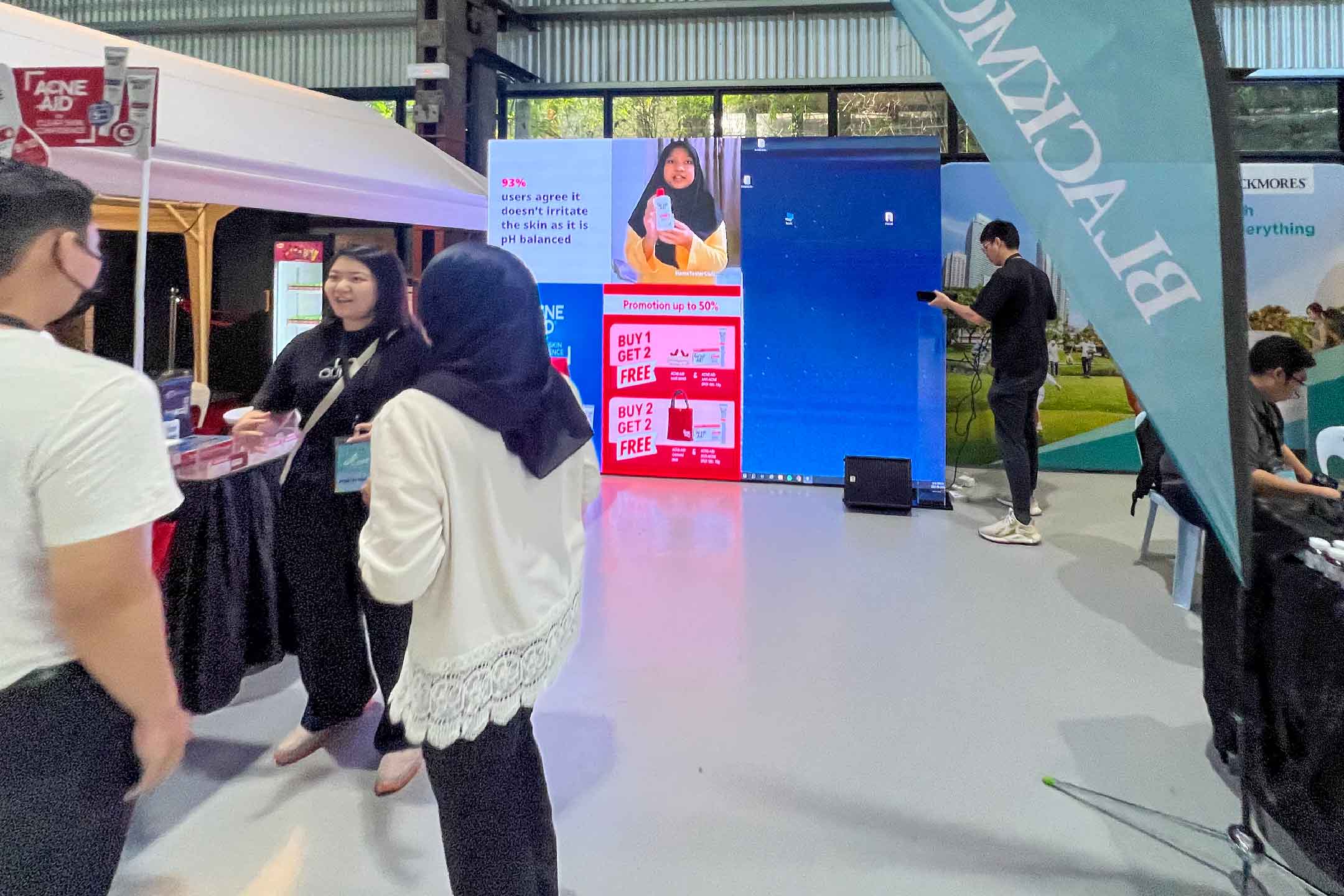 Rental Indoor LED Screen for Watsons Get Active Carnival 2023 at Sentul Depot