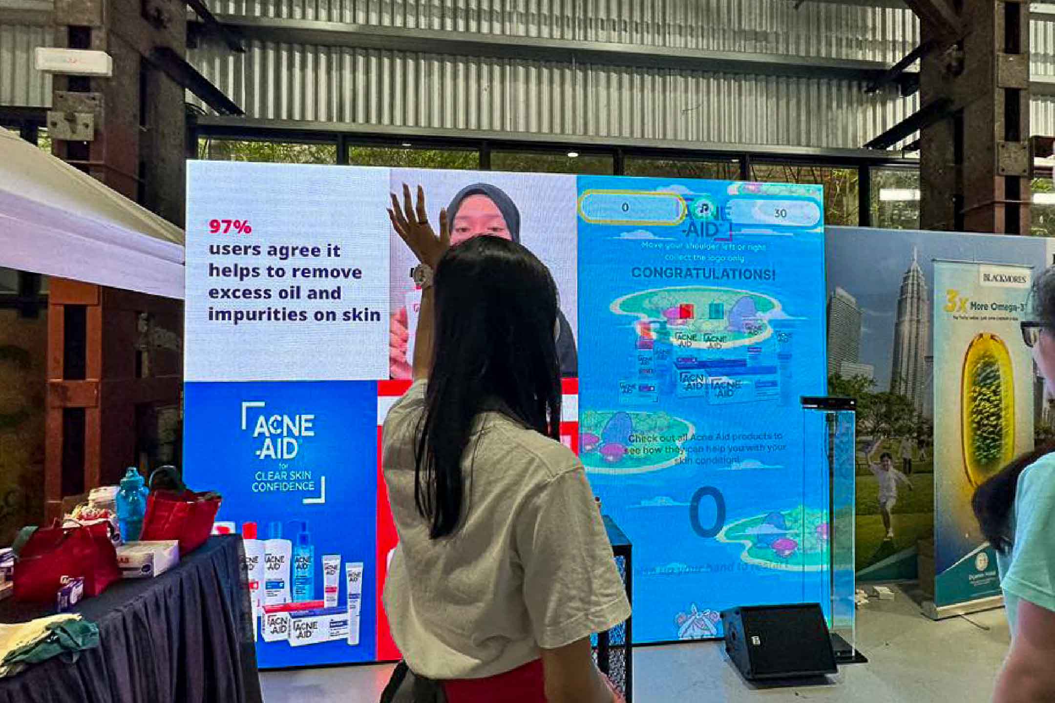 Rental Indoor LED Screen for Watsons Get Active Carnival 2023 at Sentul Depot