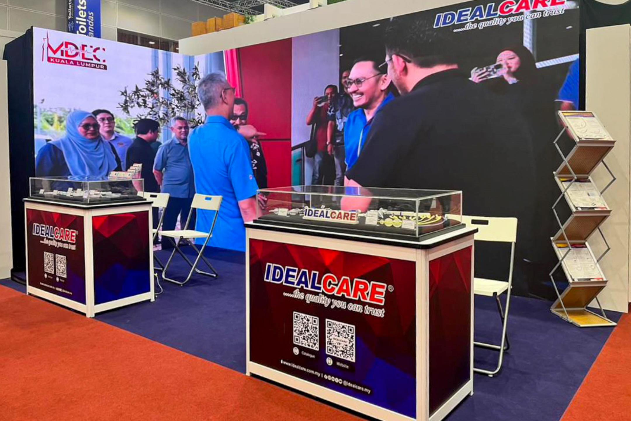 Rental Indoor LED Screen for Ideal Health Care Sdn Bhd for the International Medical Device Exhibition & Conference 2024
