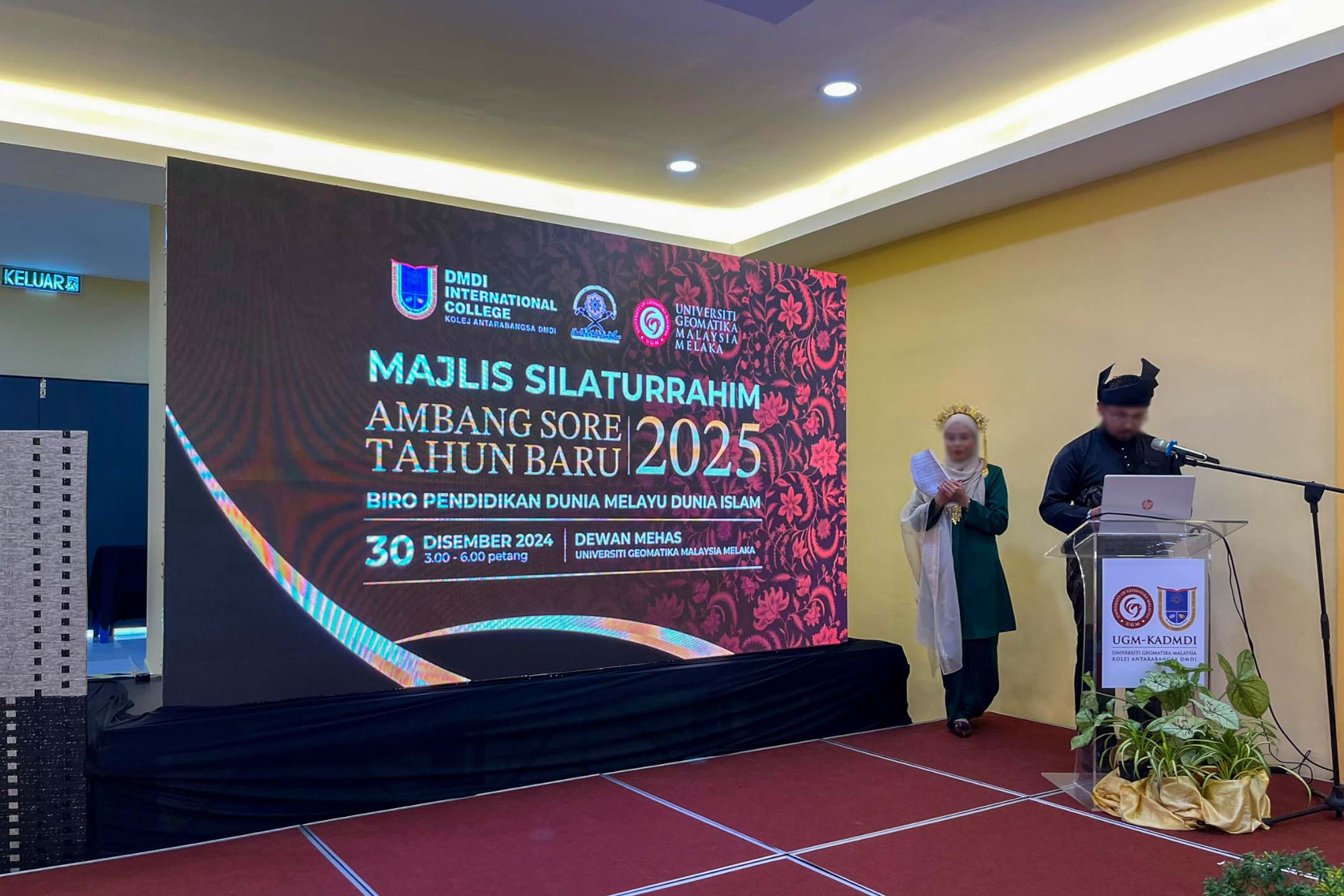 Rental Indoor LED Screen for Universiti Geomatika Malaysia Melaka for the Majlis Silaturrahim Ambang Sore