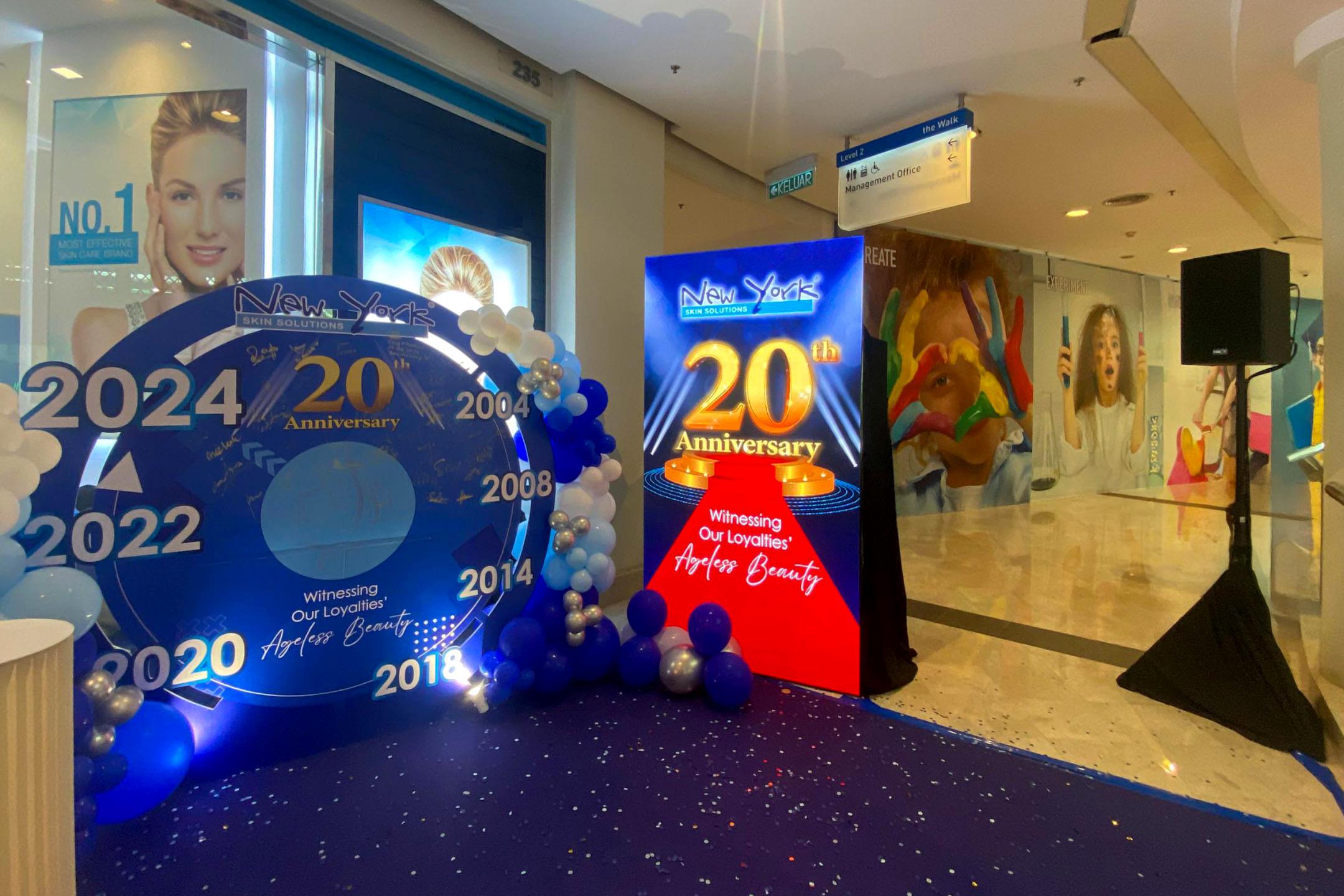 Rental Indoor LED Screen for New York Skin Sdn Bhd for the 20th Anniversary ‘Withnessing Our Loyalties’