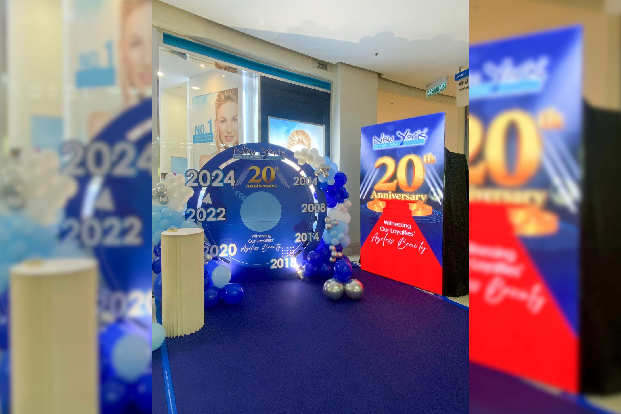 Rental Indoor LED Screen for New York Skin Sdn Bhd for the 20th Anniversary ‘Withnessing Our Loyalties’