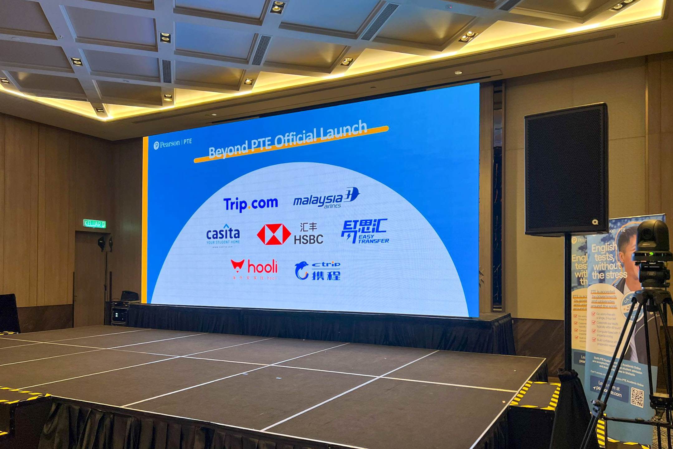Rental Indoor LED Screen for Pearson PTE for the Pearson PTE Partner Event
