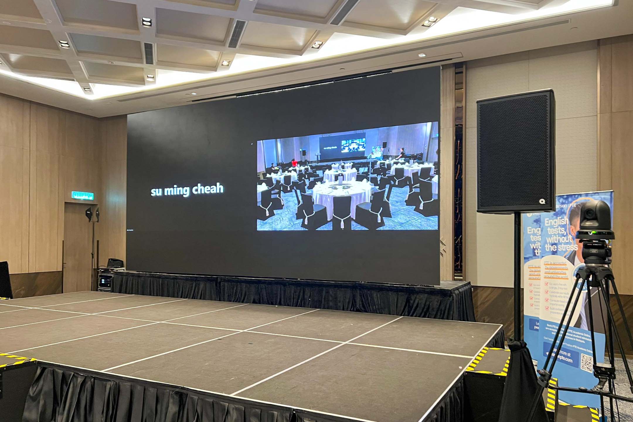 Rental Indoor LED Screen for Pearson PTE for the Pearson PTE Partner Event