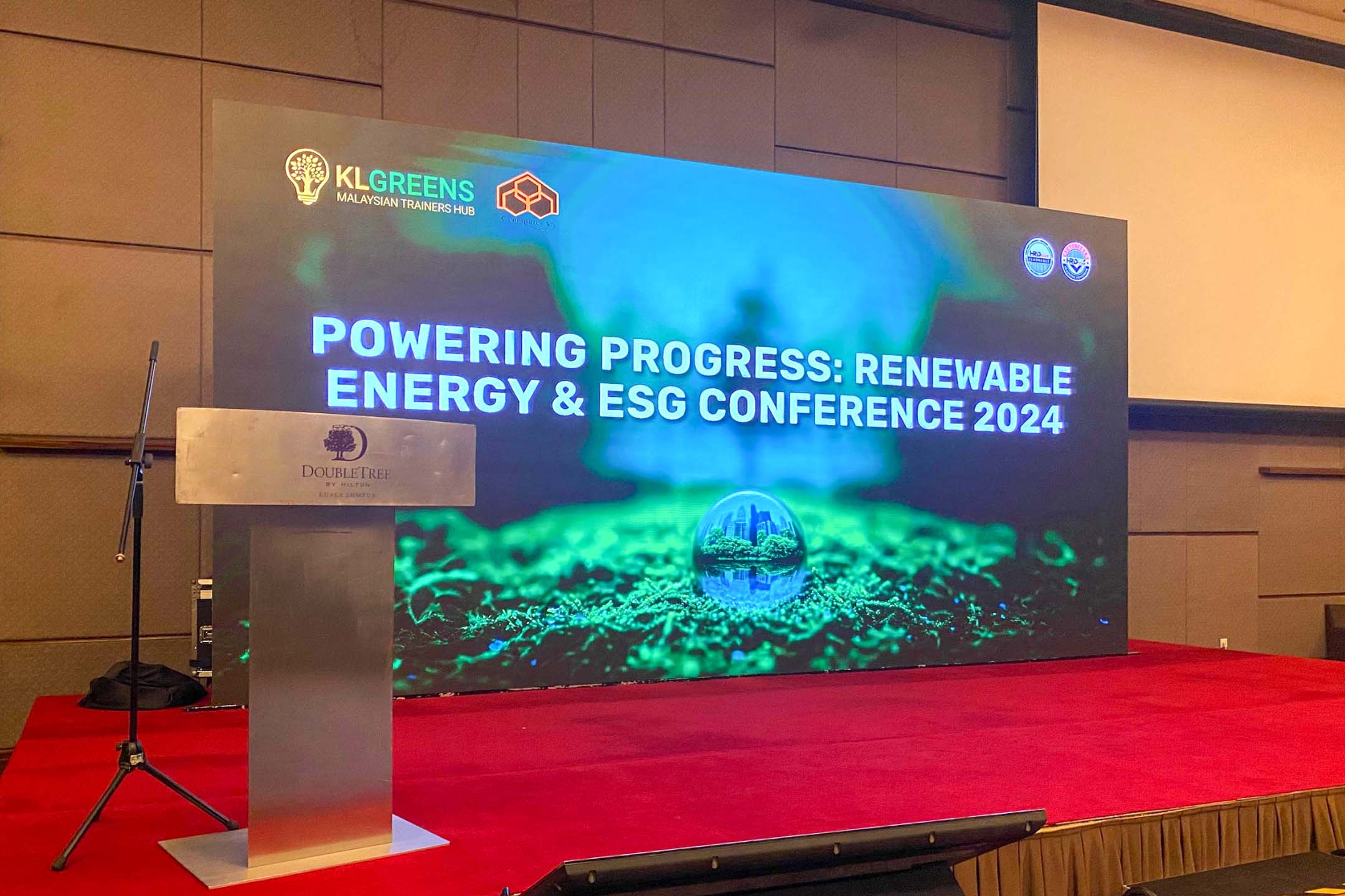 Rental Indoor LED Screen for Renewable Energy & ESG Conference 2024